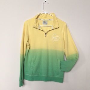 Ombré Quarter-zip Sweatshirt